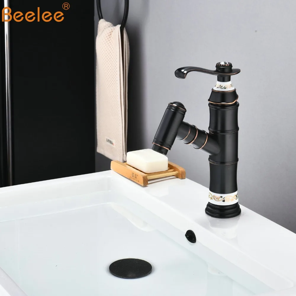 Beelee Bathroom Basin Mixer Faucet Single Handle One Hole Deck Mount Lavatory Tap Pull Out Sink Faucets,Oil Rubbed Bronze BL0596
Beelee Bathroom Basin Mixer Faucet Single Handle One Hole Deck Mount Lavatory Tap Pull Out Sink Faucets,Oil Rubbed Bronze BL0596