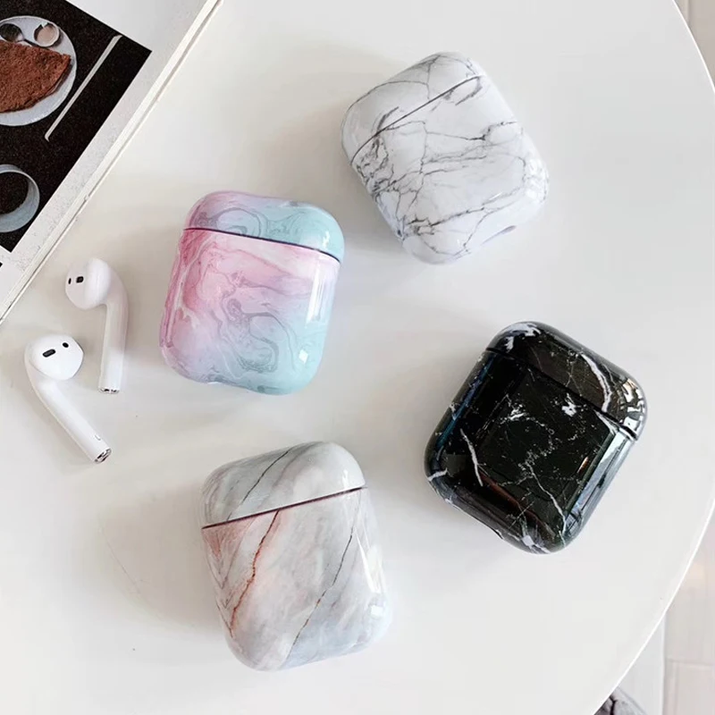 Чехол для наушников Apple AirPods 2, с мраморным рисунком, жесткий защитный чехол для зарядного устройства Bluetooth
Чехол для наушников Apple AirPods 2, с мраморным рисунком, жесткий защитный чехол для зарядного устройства Bluetooth