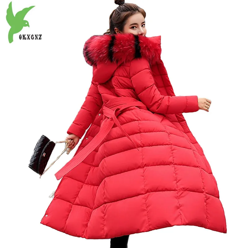 Lengthen cotton jacket women parkas winter Thick warm coat Fur collar Hooded tops Plus size Slim female Down cotton coats 2291
Lengthen cotton jacket women parkas winter Thick warm coat Fur collar Hooded tops Plus size Slim female Down cotton coats 2291