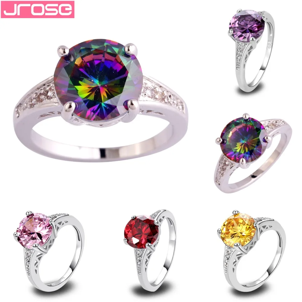 JROSE Wedding Top Jewelry Pink Multicolor Red Gold Purple Cubic Zircon Silver Ring Size 6 7 8 9 10 11 12 13 For Women AAA ring
JROSE Wedding Top Jewelry Pink Multicolor Red Gold Purple Cubic Zircon Silver Ring Size 6 7 8 9 10 11 12 13 For Women AAA ring