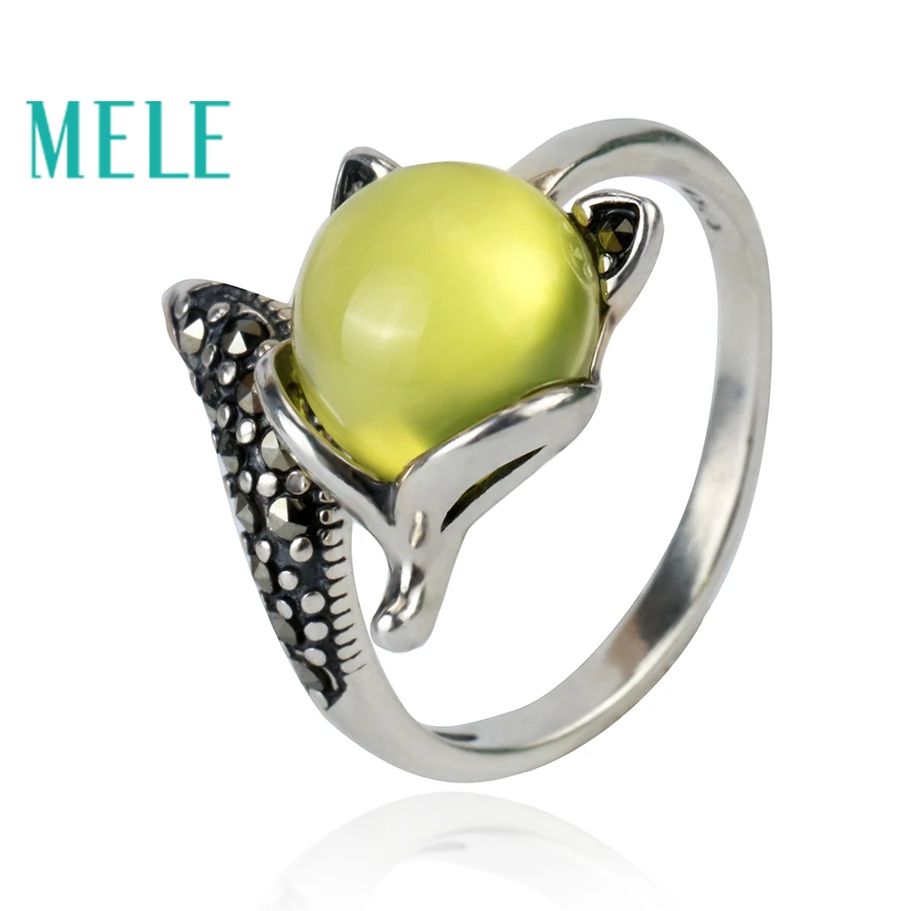 Natural yellow prehnite 925 sterling silver rings for women and man,9mm Round cut gemstone vintage cute fox Statement Jewelry
Natural yellow prehnite 925 sterling silver rings for women and man,9mm Round cut gemstone vintage cute fox Statement Jewelry