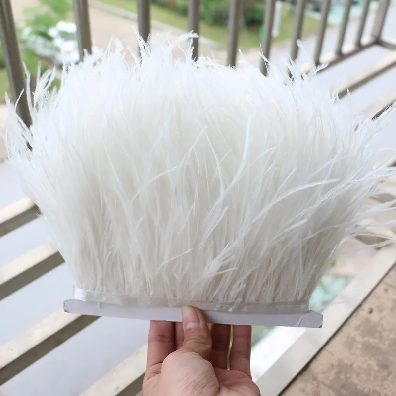 10-15cm/4-6inch white natural ostrich feather trims 5yards/lot ostrich plume fringe trimming party supplies
10-15cm/4-6inch white natural ostrich feather trims 5yards/lot ostrich plume fringe trimming party supplies