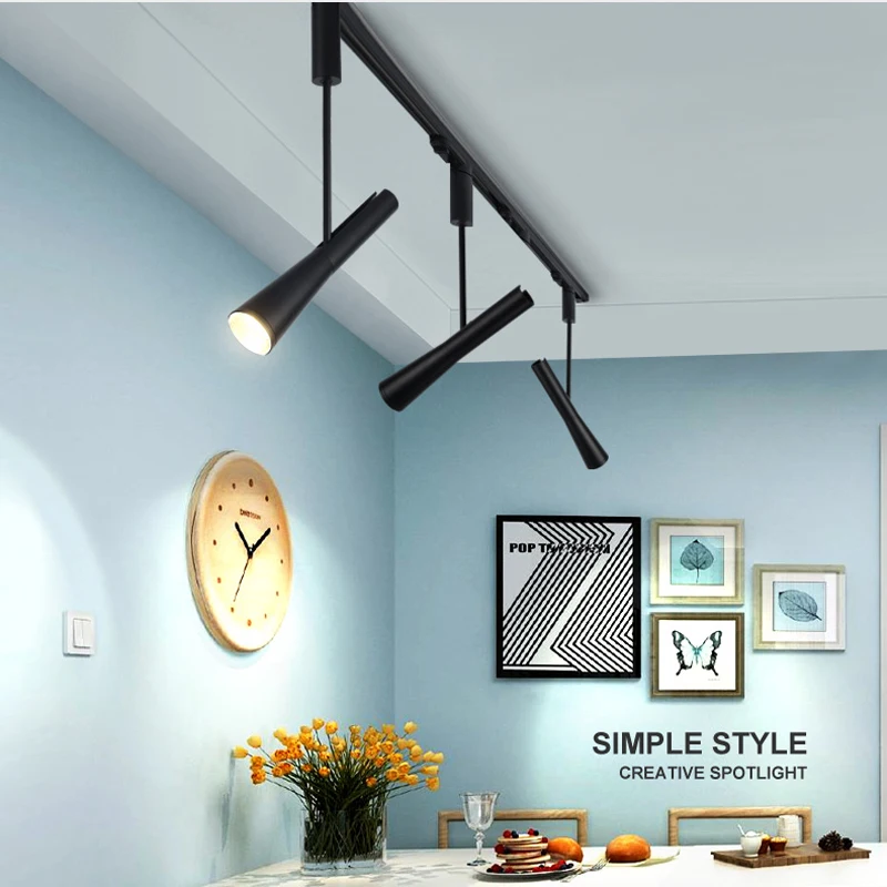 AC110V 220 В Бесплатная доставка 10 Вт 7 3 светодиодные трековые огни CREE Чип