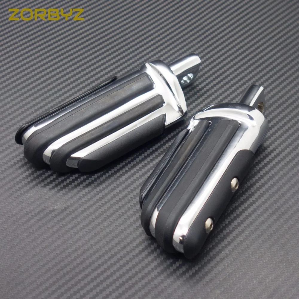 ZORBYZ новые хромированные подножки передние и задние для Harley Sportster 1200 Softail Dyna