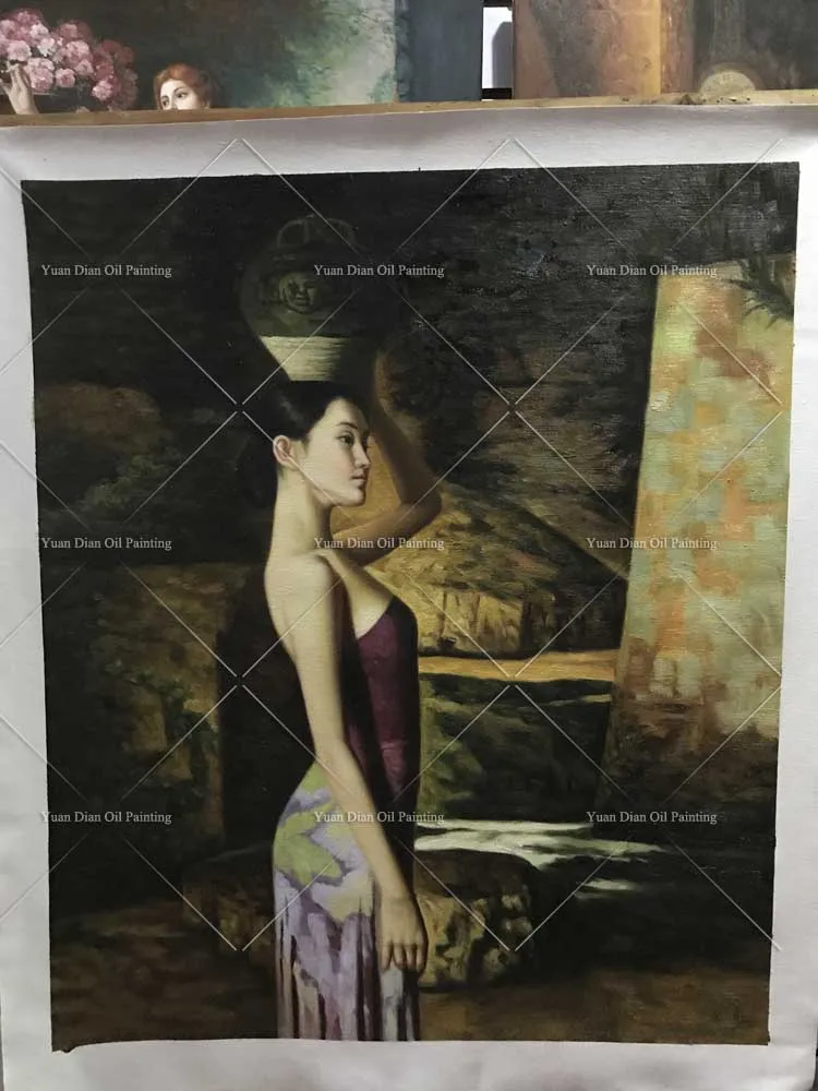 India Woman Portrait Style Picture Sexy Lady Oil Painting On Canva Handmade Abstract Portrait Painting For Office Decoration
India Woman Portrait Style Picture Sexy Lady Oil Painting On Canva Handmade Abstract Portrait Painting For Office Decoration