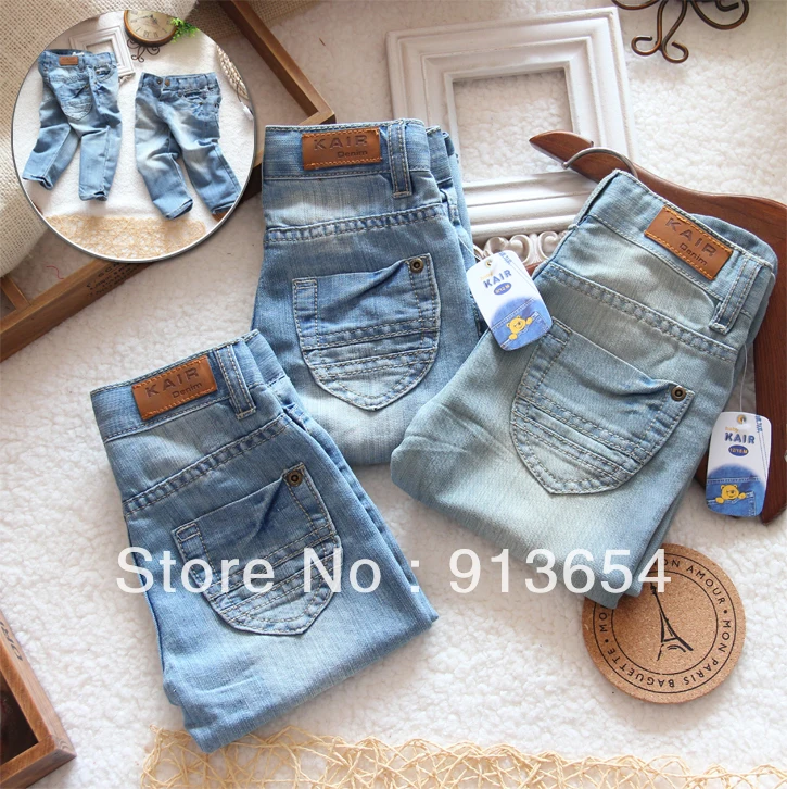 Free shipping Retail new 2013 Spring autumn children's jeans baby boy trousers girls casual pants single thin denim clothing
Free shipping Retail new 2013 Spring autumn children's jeans baby boy trousers girls casual pants single thin denim clothing