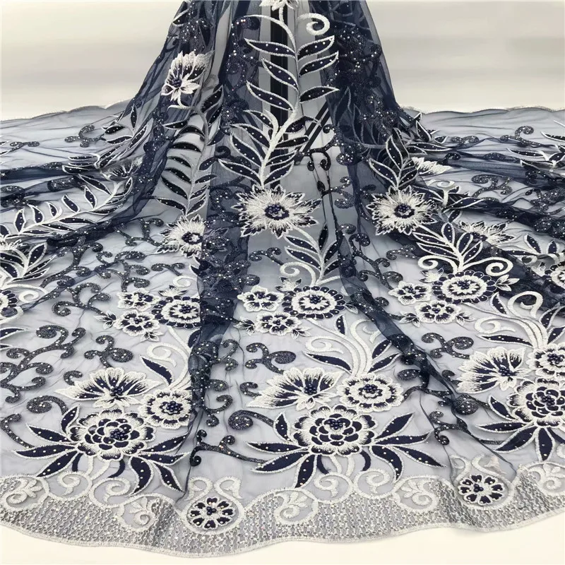 Sky blue beaded laces fabric with embroidered 2019 stones beads high quality lace french tulle lace fabric for african party
Sky blue beaded laces fabric with embroidered 2019 stones beads high quality lace french tulle lace fabric for african party