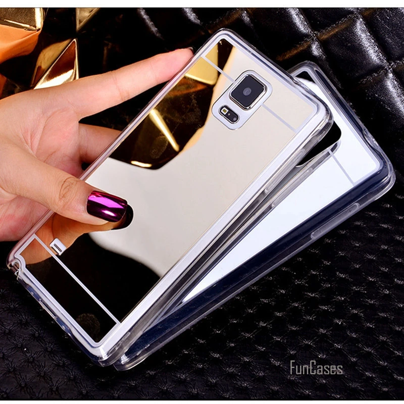 Покрытие мягкий зеркальный из ТПУ задний чехол КРЫШКА ДЛЯ samsung Galaxy note3 note4 note5 S3 S4 S5