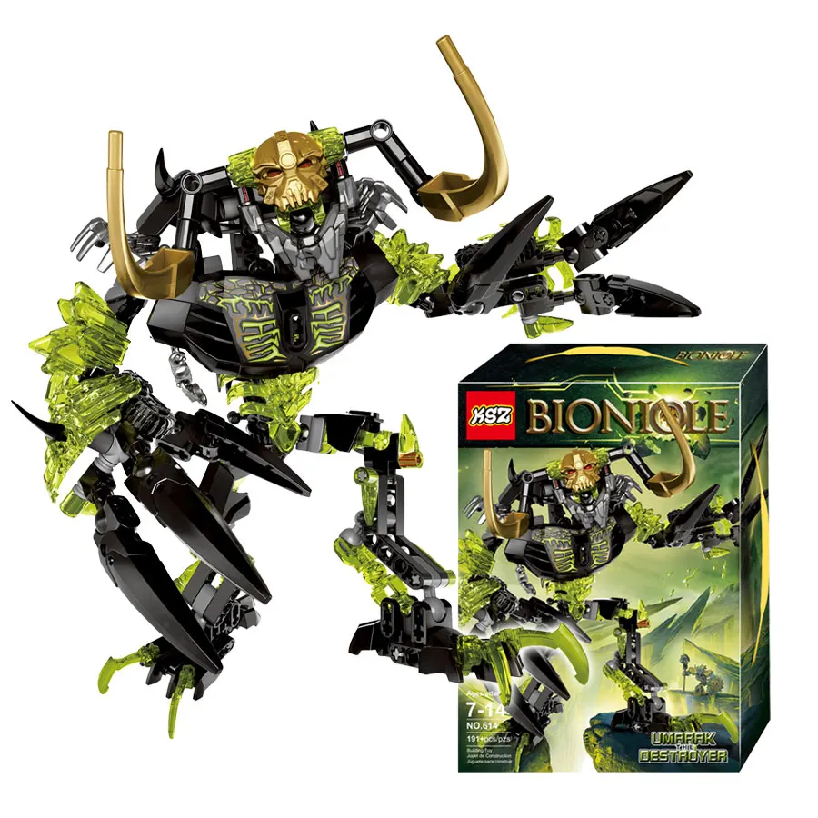 Reedcall 191 шт Bionicle Umarak Разрушитель 71316 игрушка Совместимость Legoings строительные