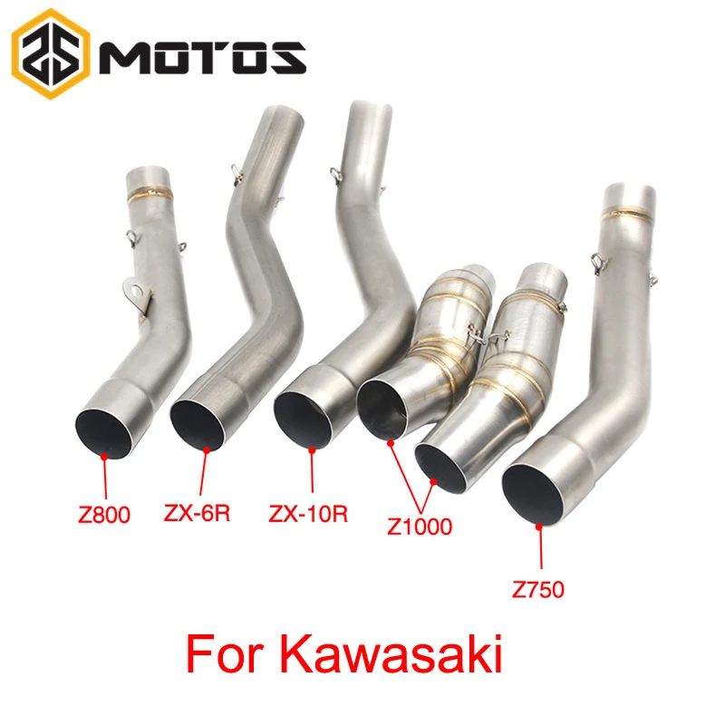 ZS MOTOS Motorcycle Exhaust Muffler Middle Pipe Link Pipe For Kawasaki Z750 Z800 Z1000 ZX6R ZX-6R ZX10R ZX-10R Slip-on
ZS MOTOS Motorcycle Exhaust Muffler Middle Pipe Link Pipe For Kawasaki Z750 Z800 Z1000 ZX6R ZX-6R ZX10R ZX-10R Slip-on