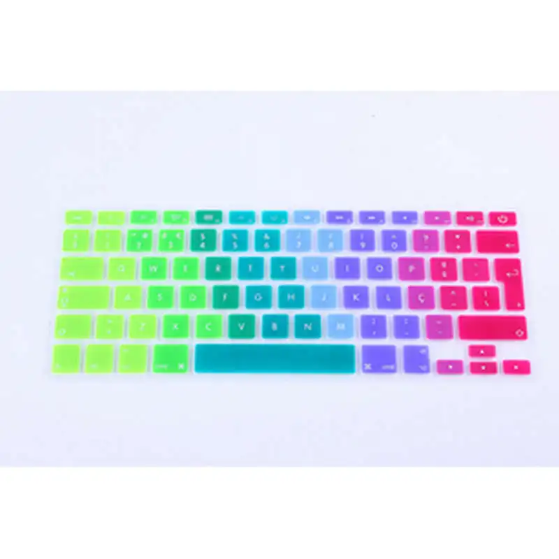 15X Rainbow Portuguese Silicone Keyboard cover Skin For Macbook Air 13.3" keyboard protector for Macbook Air 13, pro 13,15
15X Rainbow Portuguese Silicone Keyboard cover Skin For Macbook Air 13.3" keyboard protector for Macbook Air 13, pro 13,15