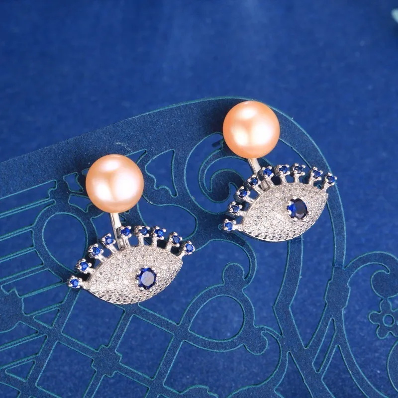 Dainashi recommend eye shape with similar sapphire sterling silver warter fresh real pearl stud earrings fine jewelry for women
Dainashi recommend eye shape with similar sapphire sterling silver warter fresh real pearl stud earrings fine jewelry for women
