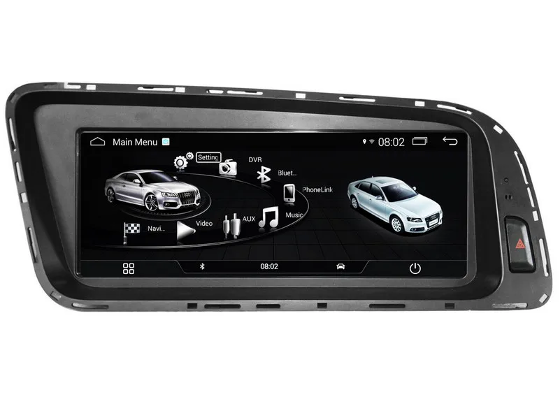 8 "Android 4 Автомобильный мультимедийный плеер для Audi Q5 2009 2015 с gps навигацией Стерео