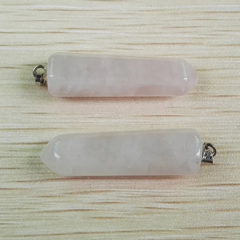 Wholesale Fahsion Hot Selling Natural pink crystal stone pendant Charm pillar Pendants for jewelry marking 24Pcs Free shipping
Wholesale Fahsion Hot Selling Natural pink crystal stone pendant Charm pillar Pendants for jewelry marking 24Pcs Free shipping