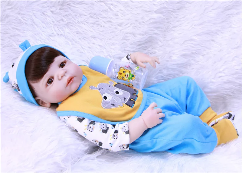 DollMai boy doll reborn 23" full silicone reborn baby dolls bebes reborn menino bonecas children gift can enter water bathe doll
DollMai boy doll reborn 23" full silicone reborn baby dolls bebes reborn menino bonecas children gift can enter water bathe doll