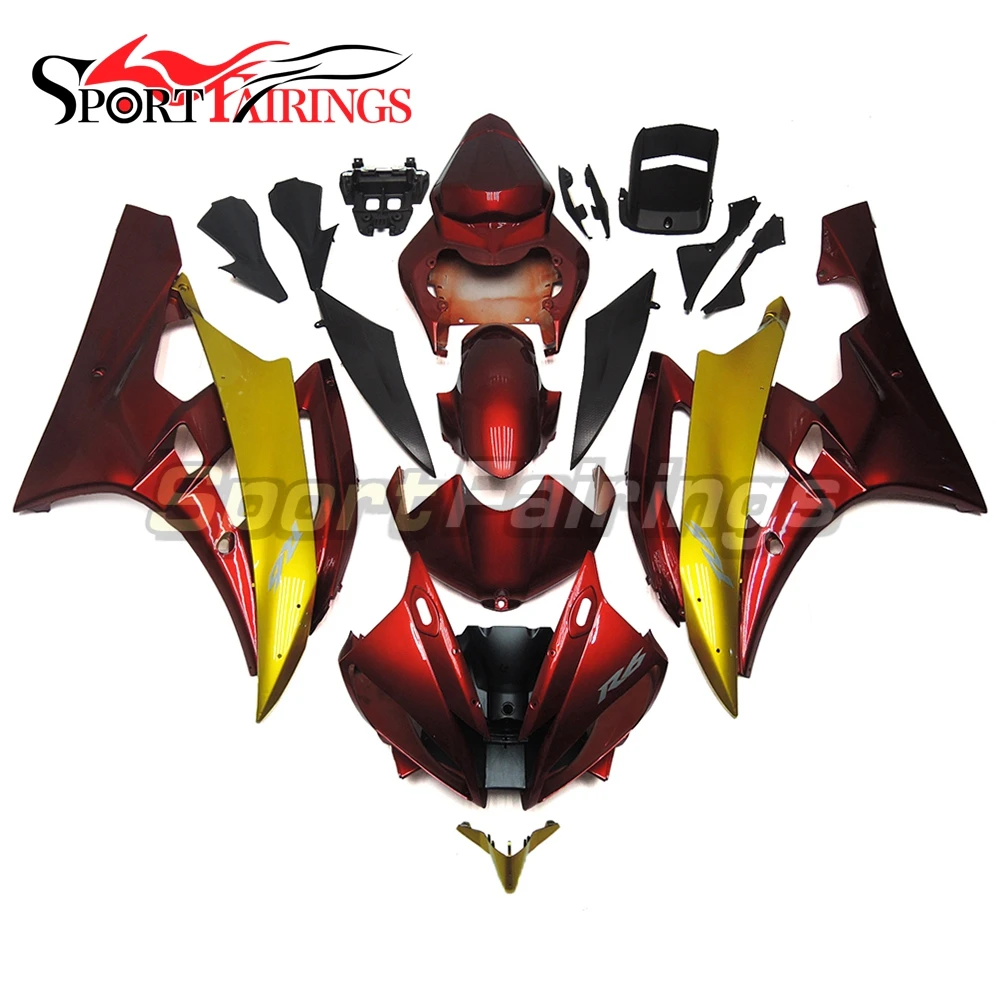 Complete Fairings For Yamaha YZF600 R6 06 07 YZF-R6 2006 2007 ABS Motorcycle Fairing Kit Bodywork Red Gold Cowling Plastic New
Complete Fairings For Yamaha YZF600 R6 06 07 YZF-R6 2006 2007 ABS Motorcycle Fairing Kit Bodywork Red Gold Cowling Plastic New