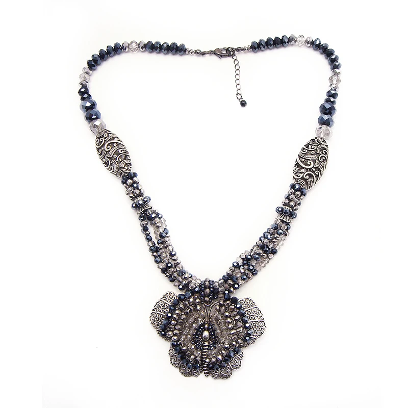 Original handmade alloy & crystal necklaces butterfly pendant strand Accessories hyperbole Personality Jewelry Sweater chain
Original handmade alloy & crystal necklaces butterfly pendant strand Accessories hyperbole Personality Jewelry Sweater chain