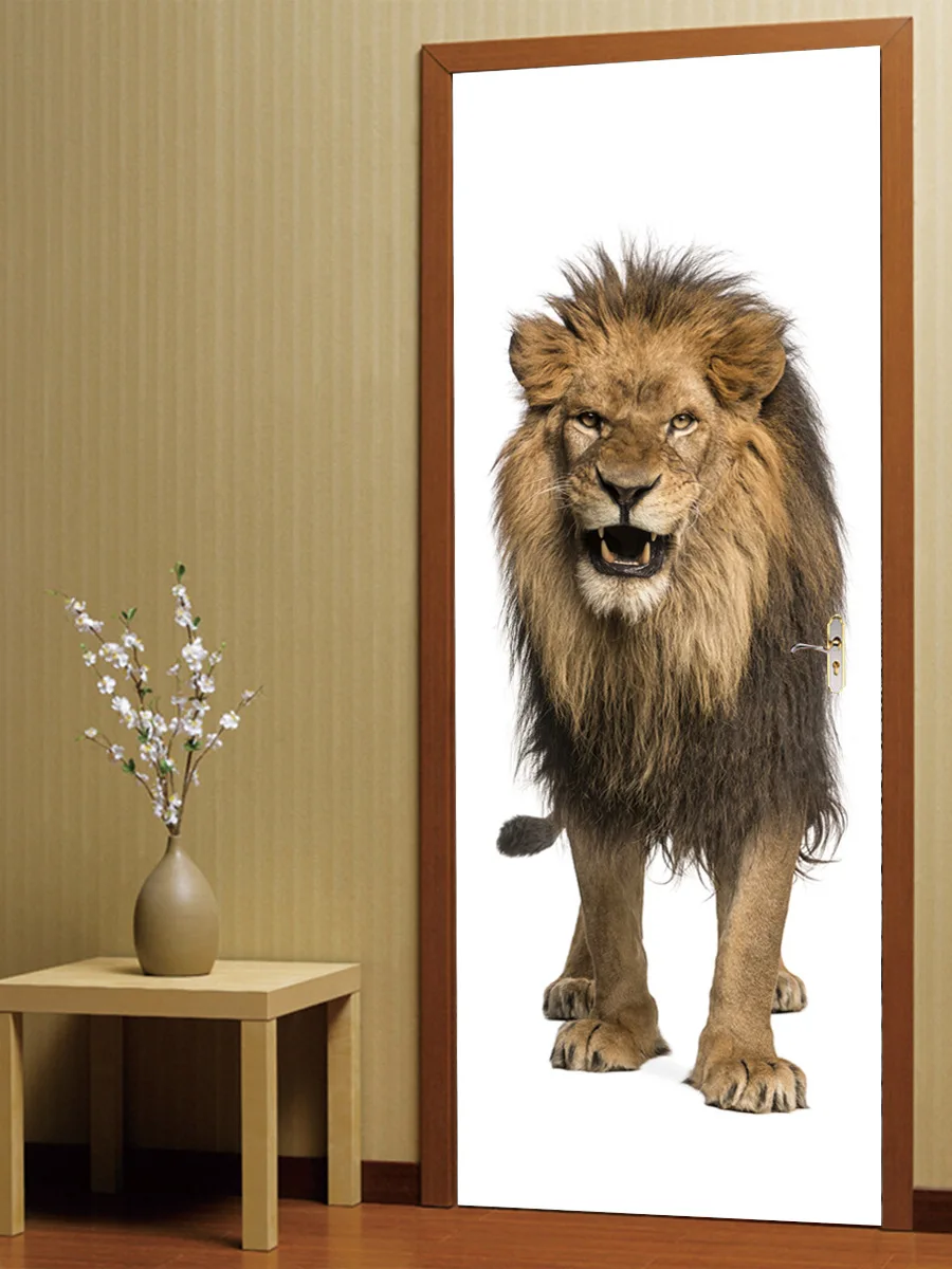 Lion Bedroom Living Room Door Decor Decals Mural Wall Door Stickers Decoration for Furniture Bathroom
Lion Bedroom Living Room Door Decor Decals Mural Wall Door Stickers Decoration for Furniture Bathroom