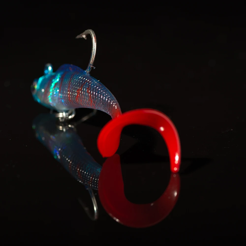 2Pcs/Lot 3D Eyes Lead Fishing Lures With Soft Fishing Lure Double hook Baits artificial bait jig wobblers rubber 75mm/9g
2Pcs/Lot 3D Eyes Lead Fishing Lures With Soft Fishing Lure Double hook Baits artificial bait jig wobblers rubber 75mm/9g