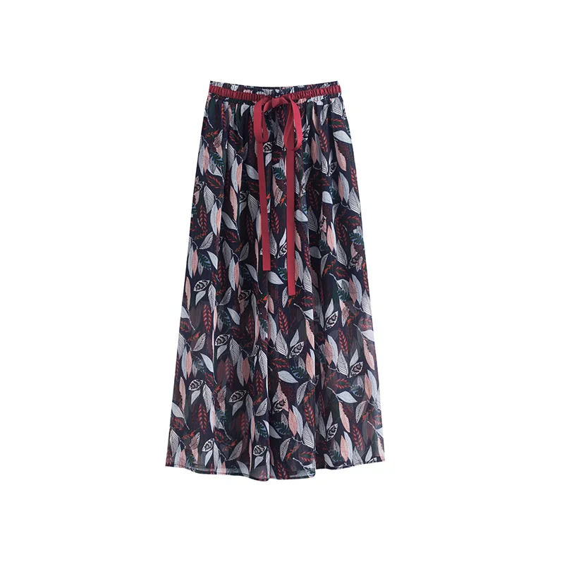 Женская шифоновая юбка Inman ретро художественный стиль длинная с цветочным