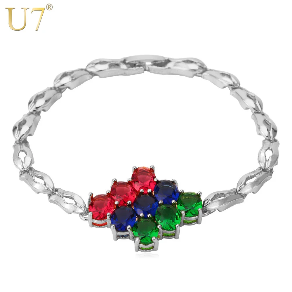 U7 Luxury Zircon Bracelet Gold/Silver Color Trendy Cubic Zirconia Jewelry Thick Chain Bracelet For Women H587
U7 Luxury Zircon Bracelet Gold/Silver Color Trendy Cubic Zirconia Jewelry Thick Chain Bracelet For Women H587