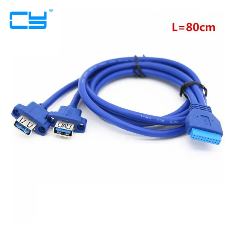 2 x USB3.0 двойной Порты и разъёмы USB 3,0 Женский винтовое крепление Тип панели к материнской плате 20Pin кабель PC чехол кабели 20-контактный разъем 30 см/50 см/80 см
2 x USB3.0 двойной Порты и разъёмы USB 3,0 Женский винтовое крепление Тип панели к материнской плате 20Pin кабель PC чехол кабели 20-контактный разъем 30 см/50 см/80 см