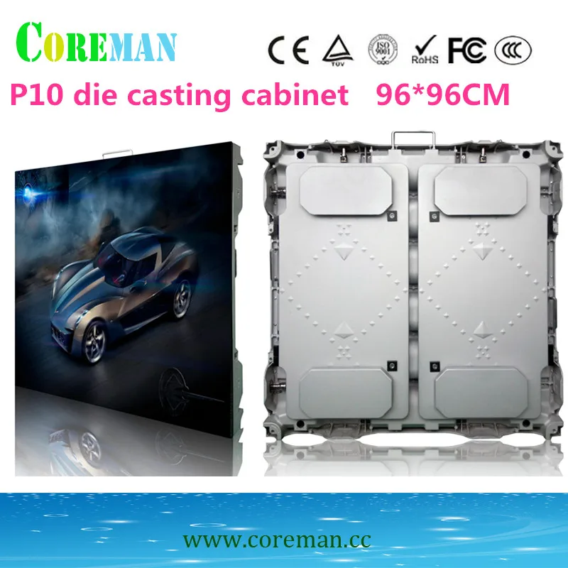 Наружный светодиодный экран со стальным шкафом 960x960 алюминиевый шкаф |