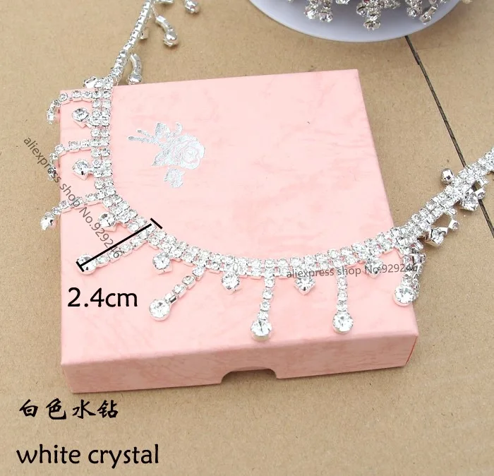 free shipping 90cm/pack 2.4cm long crystal fringe rhinestone silver chain diy bridal wedding dress decoration shoes accessory
free shipping 90cm/pack 2.4cm long crystal fringe rhinestone silver chain diy bridal wedding dress decoration shoes accessory