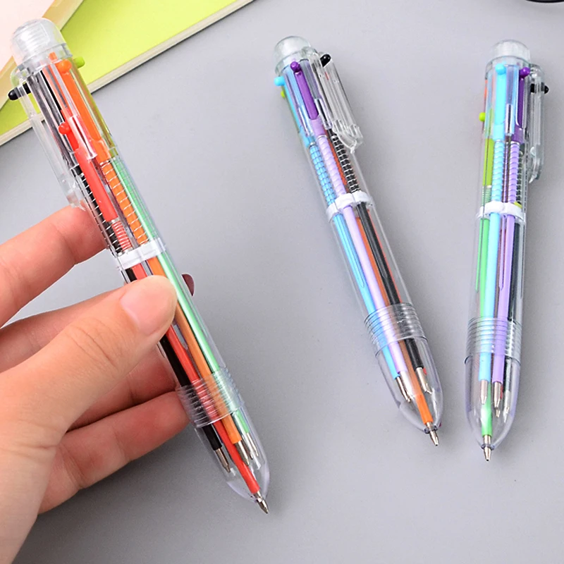 Creative Multicolor Ballpoint Pen 0.7mm Multifunction 6 Colors Pen Gift for Kids Stationery Cute School Office Supplies
Creative Multicolor Ballpoint Pen 0.7mm Multifunction 6 Colors Pen Gift for Kids Stationery Cute School Office Supplies