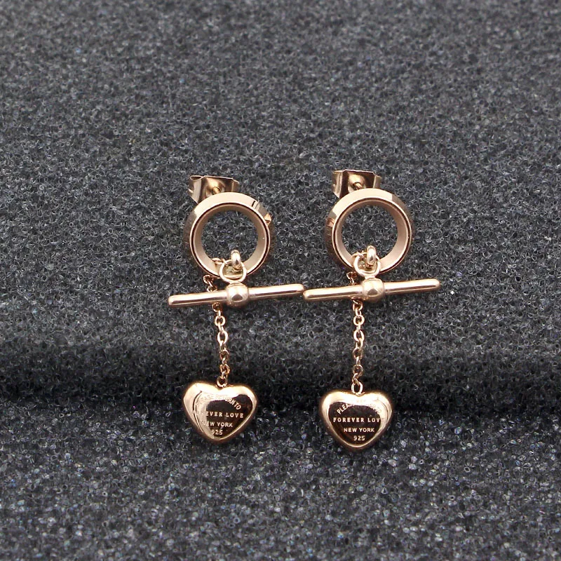YUN RUO 2020 Forever Love Heart Stud Earring Woman Rose Gold Color Titanium Steel Jewelry Girl Gift Party Never Fade Wholesale
YUN RUO 2020 Forever Love Heart Stud Earring Woman Rose Gold Color Titanium Steel Jewelry Girl Gift Party Never Fade Wholesale
