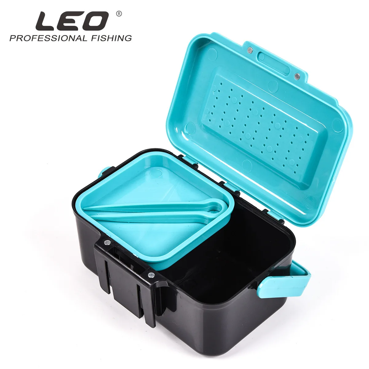 LEO ABS Plastic Fishing Box Tool 27778 Live Baits Case Earthworm Bait Worm Lure Tackle Storage Container Lures Hook | Спорт и