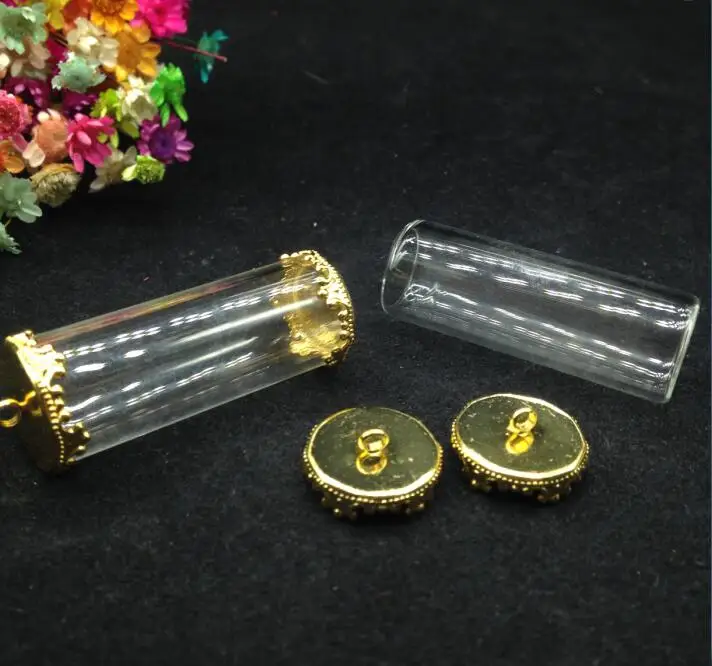50sets/lot 40*15mm clear tube shape glass bottle with open glass globes jewelry vial pendant handcrafted diy necklace findings
50sets/lot 40*15mm clear tube shape glass bottle with open glass globes jewelry vial pendant handcrafted diy necklace findings
