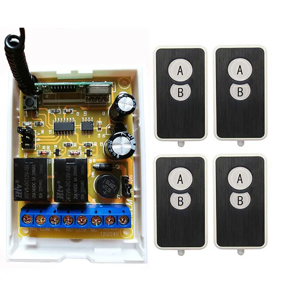 DC12V DC24V 2CH Wireless RF Remote Control Switch Ultra - thin acrylic Transmitter+Receiver Appliances Gate Garage Door /lamp
DC12V DC24V 2CH Wireless RF Remote Control Switch Ultra - thin acrylic Transmitter+Receiver Appliances Gate Garage Door /lamp