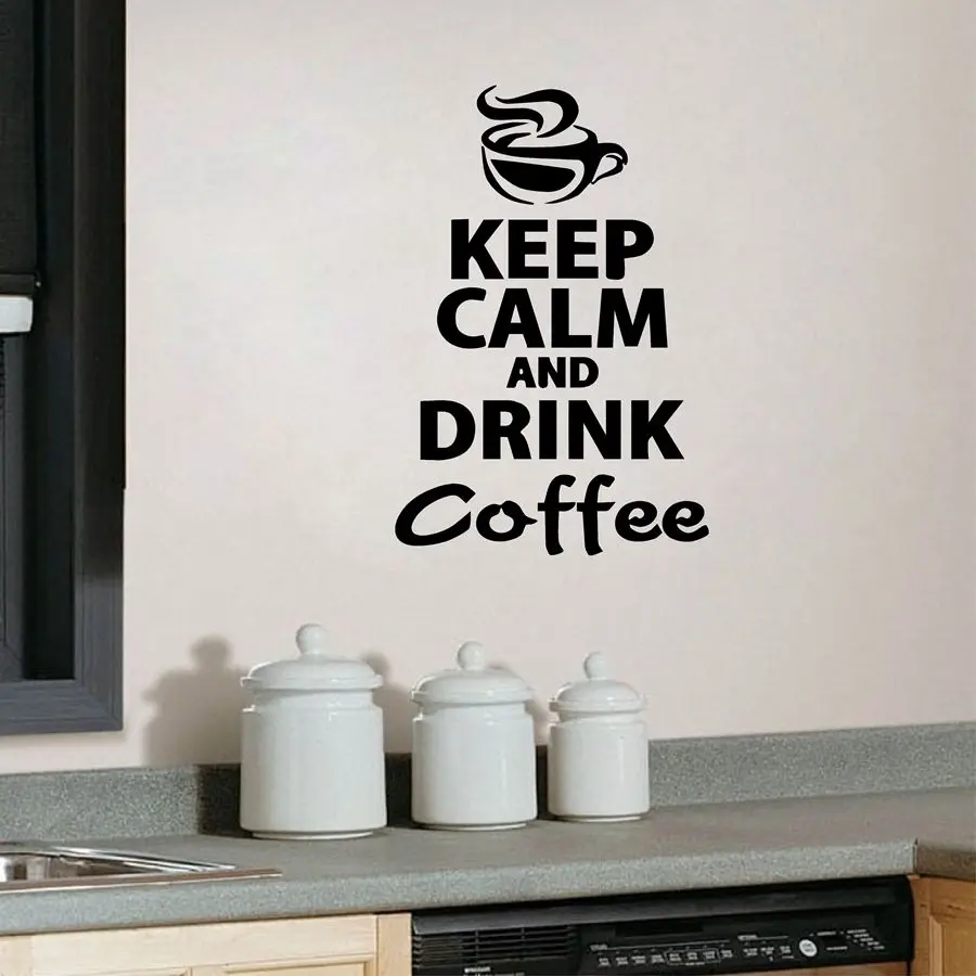 Q044 Keep Calm And Drink Coffee Quotes Vinyl Wall Sticker Kitchen Art Decals Decor Free Shipping
Q044 Keep Calm And Drink Coffee Quotes Vinyl Wall Sticker Kitchen Art Decals Decor Free Shipping