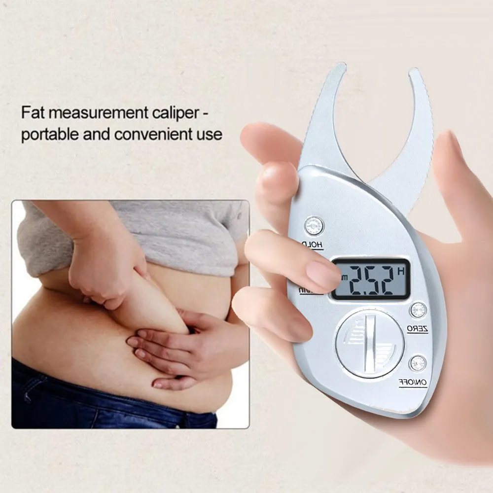 

Body Fat Caliper Tester Scales Fitness Monitors Analyzer Digital Skinfold Slimming Measuring Instruments Electronic Fat Measure
