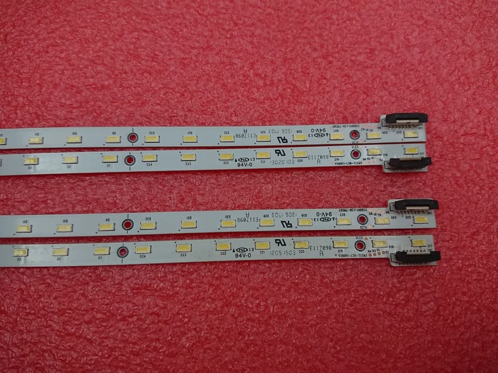 4 шт./компл. 32LED 360 мм Светодиодная подсветка полоса для LCD-58S3A V580DK2-KS2 V580D1-LS1-TREM2
4 шт./компл. 32LED 360 мм Светодиодная подсветка полоса для LCD-58S3A V580DK2-KS2 V580D1-LS1-TREM2