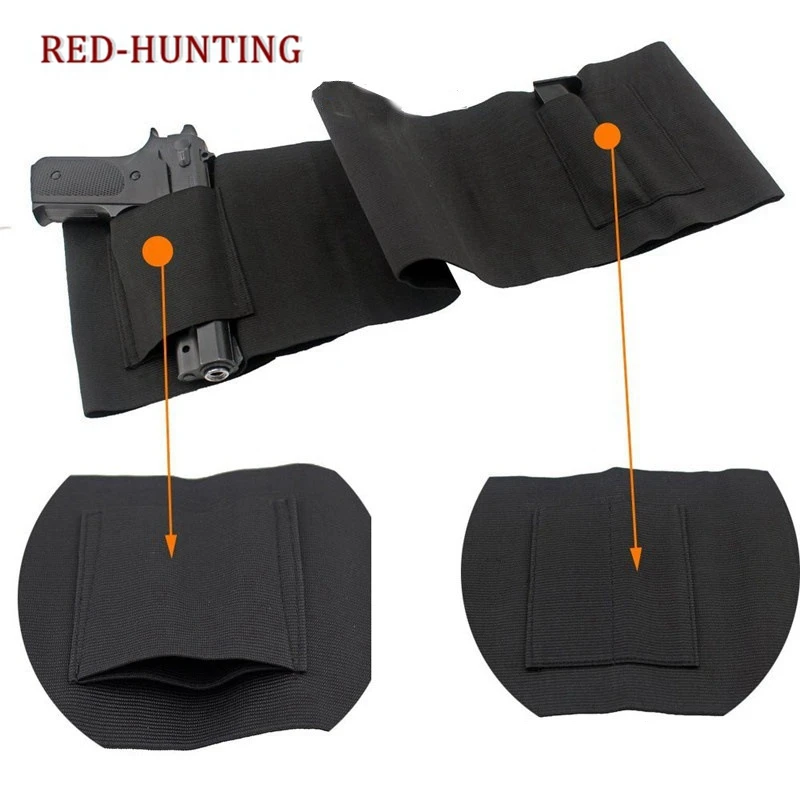 Adjustable Tactical Elastic Belly Band Waist Pistol Gun Holster 2 Magazine Pouches Pistol Holster (Black)
Adjustable Tactical Elastic Belly Band Waist Pistol Gun Holster 2 Magazine Pouches Pistol Holster (Black)