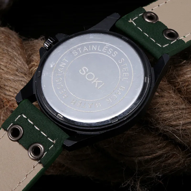 Military Sport Wristwatch Vintage Classic Watches Men's Waterproof Date Leather Strap Sport Quartz Army Digital Number Men Watch
Military Sport Wristwatch Vintage Classic Watches Men's Waterproof Date Leather Strap Sport Quartz Army Digital Number Men Watch