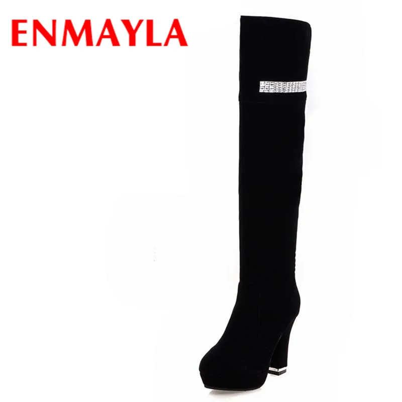 ENMAYLA Sexy Red Shoes Woman High Heels Round Toe Zippers Winter Boots Platform Shoes Size 34-39 Knee-high Boots Platform Shoes
ENMAYLA Sexy Red Shoes Woman High Heels Round Toe Zippers Winter Boots Platform Shoes Size 34-39 Knee-high Boots Platform Shoes