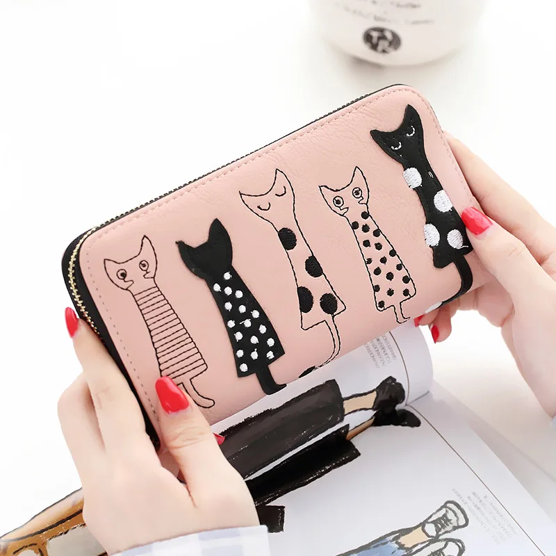 New Women Cat Cartoon Wallet Long Casual Zip Clutch PU Leather Coin Purse ID Cards Holder Vogue
New Women Cat Cartoon Wallet Long Casual Zip Clutch PU Leather Coin Purse ID Cards Holder Vogue