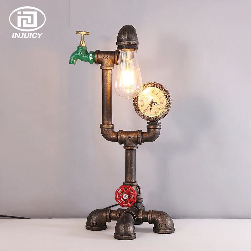 Vintage Loft Industrial Style Steampunk Desk Lamp Retro Iron Art Cafe Bar Table Lights Restaurant Water Pipe Meter Lighting
Vintage Loft Industrial Style Steampunk Desk Lamp Retro Iron Art Cafe Bar Table Lights Restaurant Water Pipe Meter Lighting