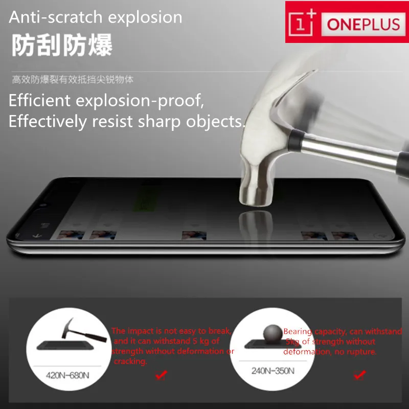 Оригинальное закаленное стекло премиум класса OnePlus X6T 5T 5 3T 2 9 H чехол для экрана