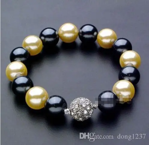 Rare 10mm Genuine Black Yellow Round South Sea Shell Pearl Bracelet 7.5'' AAA+>>> women jewerly Free shipping
Rare 10mm Genuine Black Yellow Round South Sea Shell Pearl Bracelet 7.5'' AAA+>>> women jewerly Free shipping