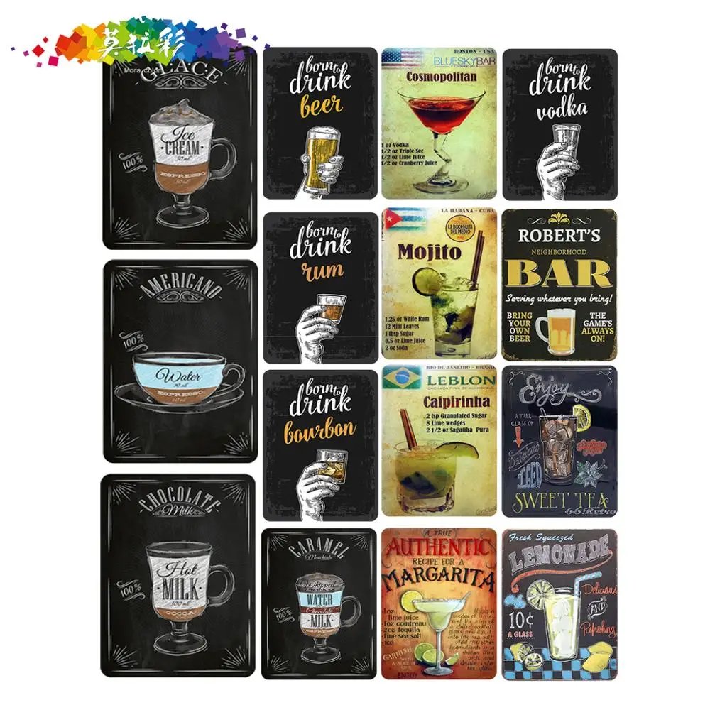 Moola color customized drinks kind of tin paint do old personality bar wall decoration room hangings shop wall decoration
Moola color customized drinks kind of tin paint do old personality bar wall decoration room hangings shop wall decoration