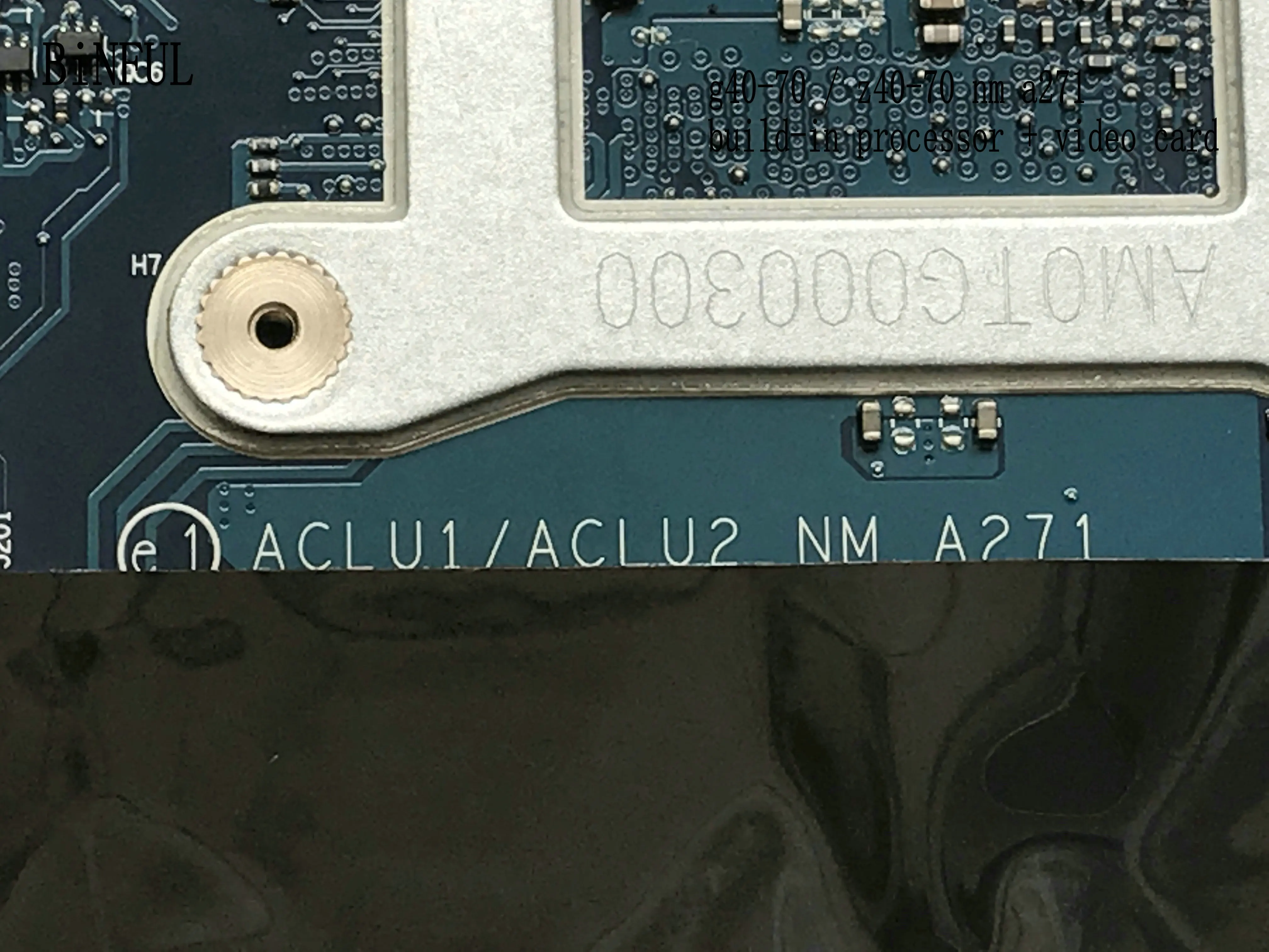 Новый товар BiNFUL .. ACLU1/ACLU2 NM A271 материнская плата для LENOVO G40 70 процессор CELERON 3558U +
