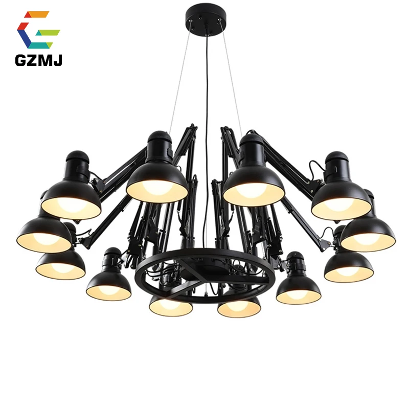 GZMJ Vintage Metal LED Chandelier Lighting 110-240V 6/9/12/16 Heads Spider Ceiling Chandelier Bedroom Living Room Chandeliers
GZMJ Vintage Metal LED Chandelier Lighting 110-240V 6/9/12/16 Heads Spider Ceiling Chandelier Bedroom Living Room Chandeliers
