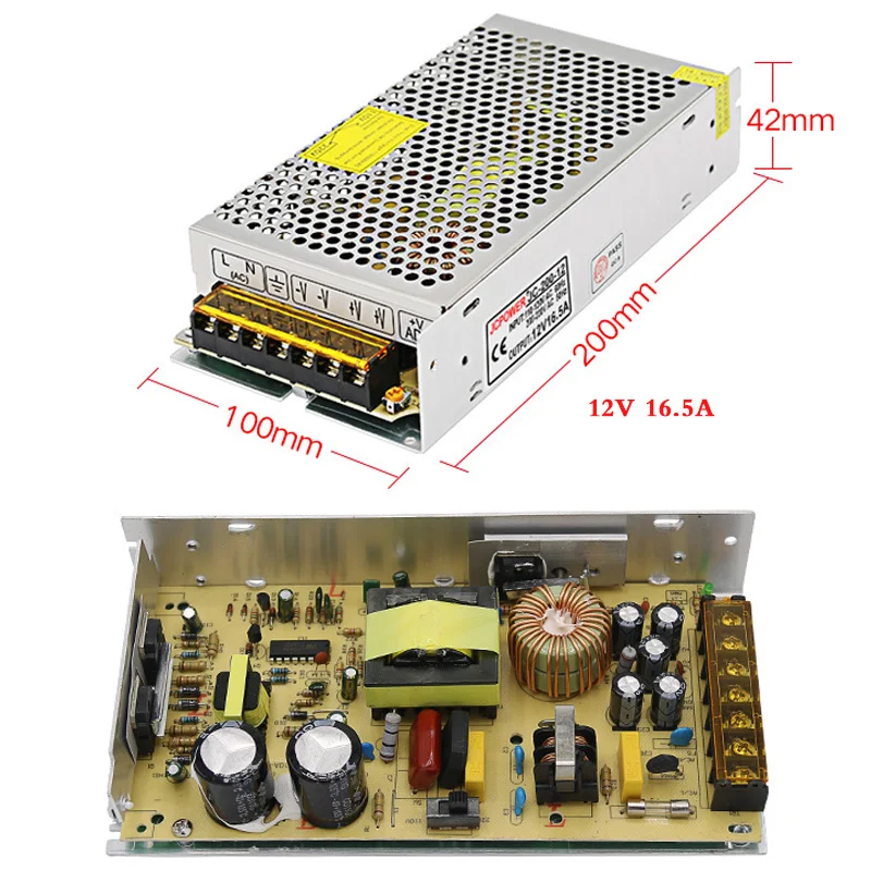 DC12v 1A 2A 3A 5A 6A 8.5A 10A 16.5A 20A 30A 40A 60A светильник ing трансформаторы светодиодный драйвер