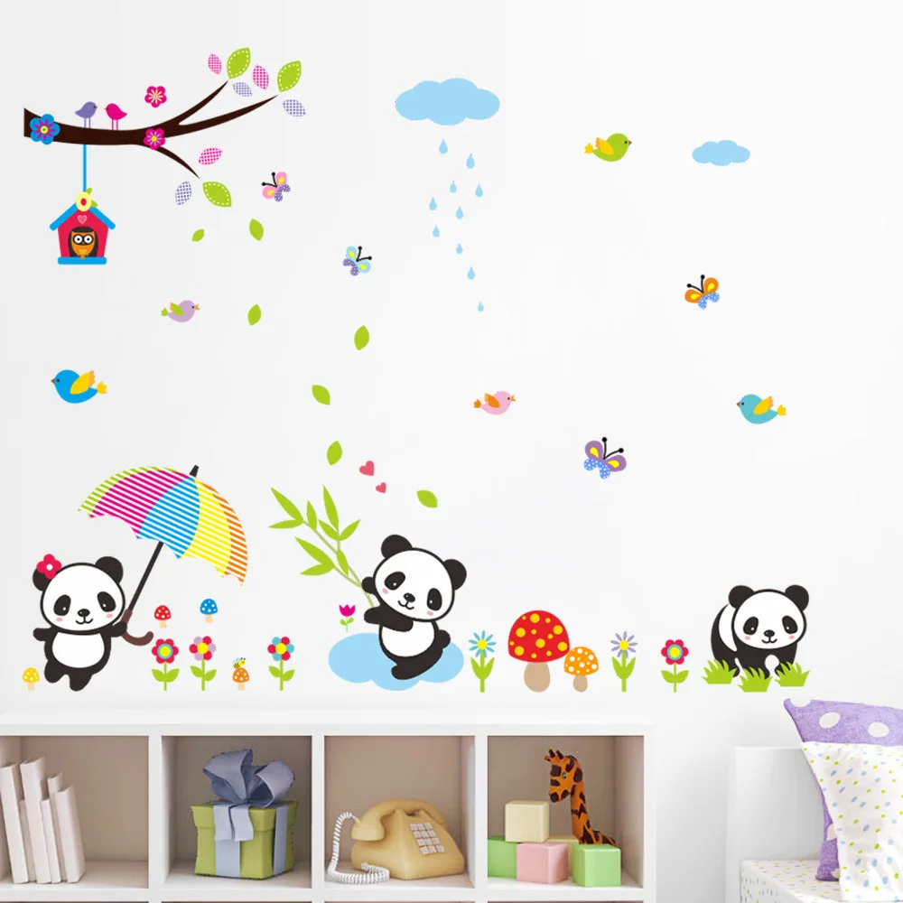 Oversize Cute Panda Wall Stickers Under the Tree Wall Decal Nature Scenery Stickers Baby Room for Kids Room Home Decor
Oversize Cute Panda Wall Stickers Under the Tree Wall Decal Nature Scenery Stickers Baby Room for Kids Room Home Decor