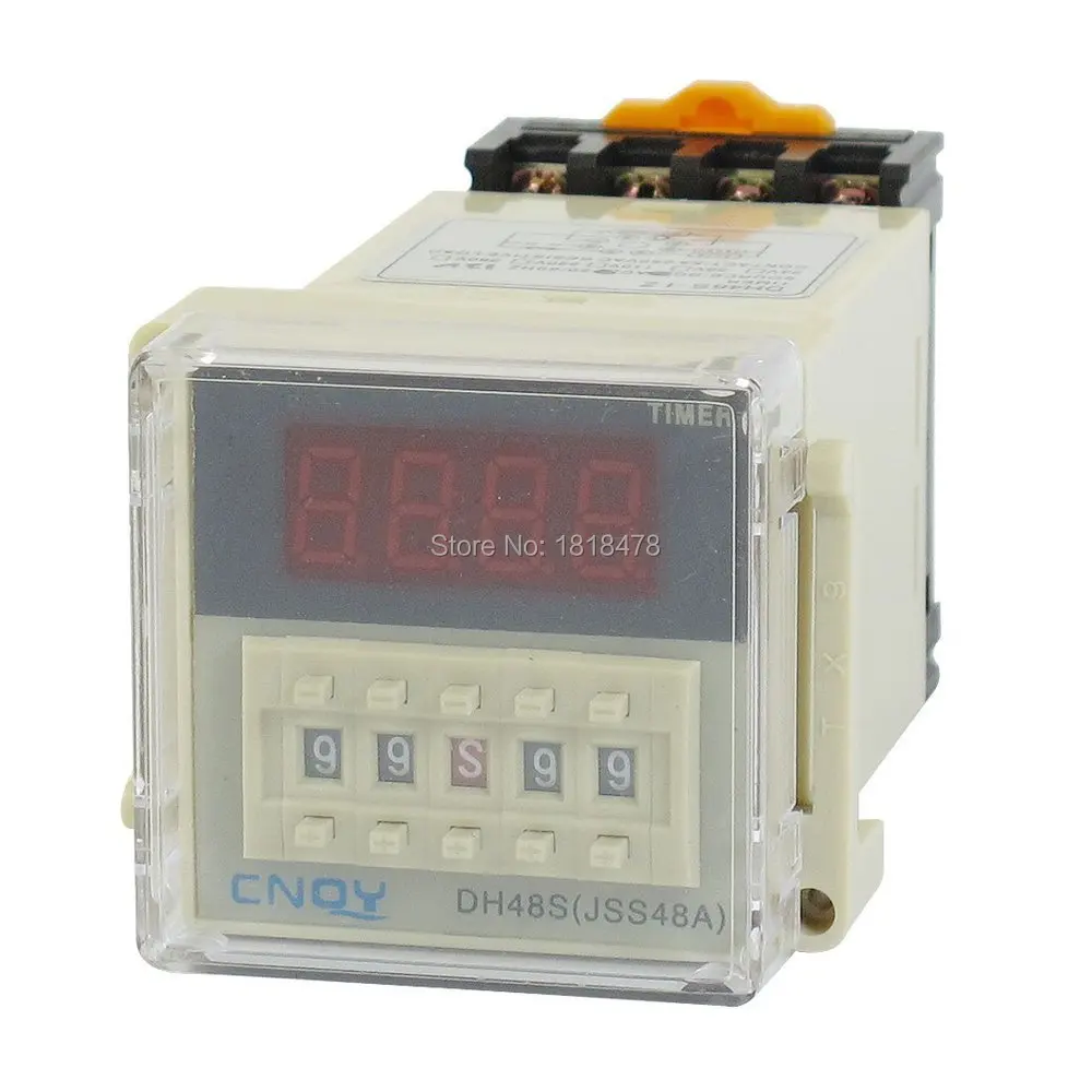DH48S-1Z Power on Time Delay Relay 8-Pin SPST 0.01S-99H99M AC/DC24V 12V 220V w Socket
DH48S-1Z Power on Time Delay Relay 8-Pin SPST 0.01S-99H99M AC/DC24V 12V 220V w Socket