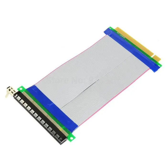 

Chenyang 20cm PCI-E Express 16X to 16x Male to Female Riser Extender Card Ribbon Cable